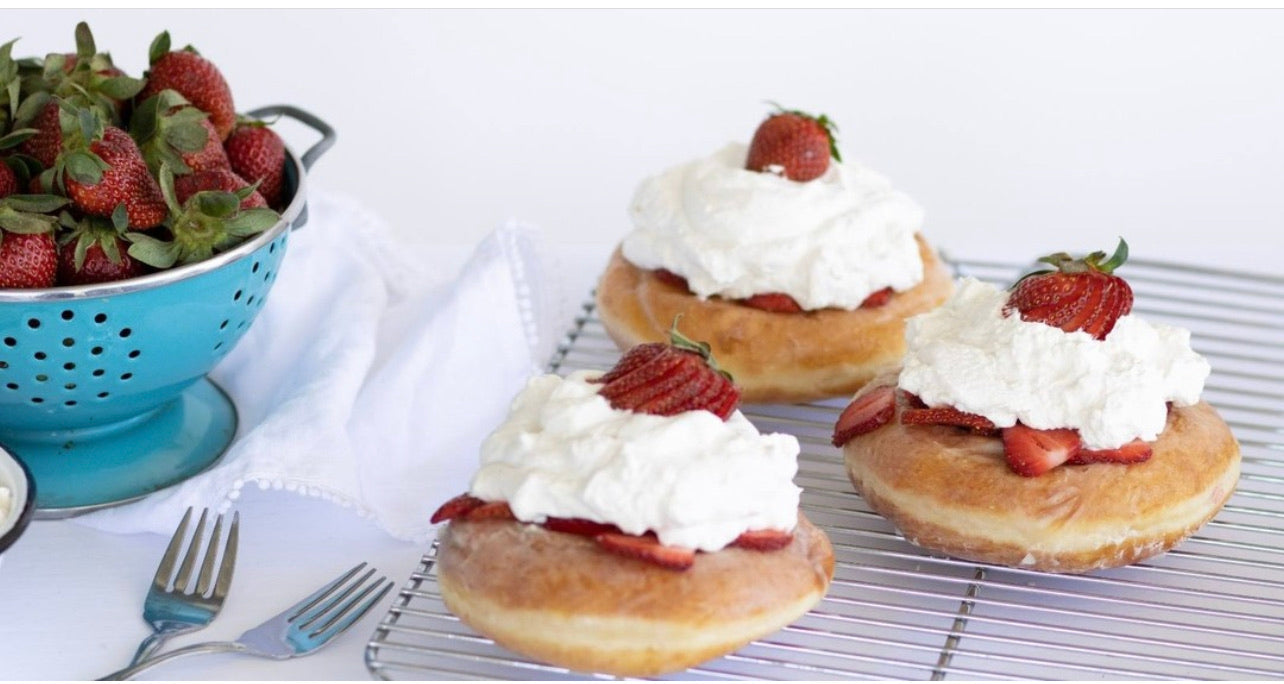 Strawberry And Cream Donut